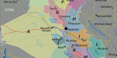 نقشہ عراق کے علاقوں