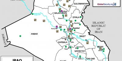 نقشہ عراق کے ہوائی اڈوں