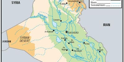 نقشہ عراق کی بلندی