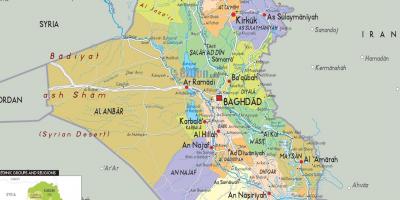 عراق کے شہروں کا نقشہ